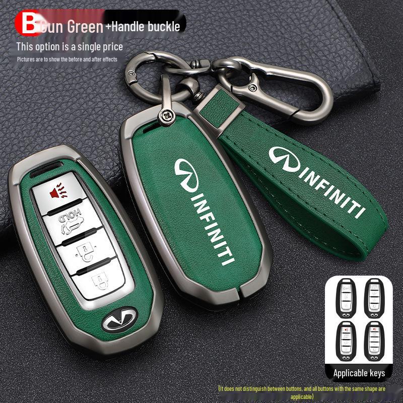 Infiniti Key Case for Q50L, QX50, QX55, QX60, Q70L, G25, FX35 - Men's Car Key Shell with Buckle