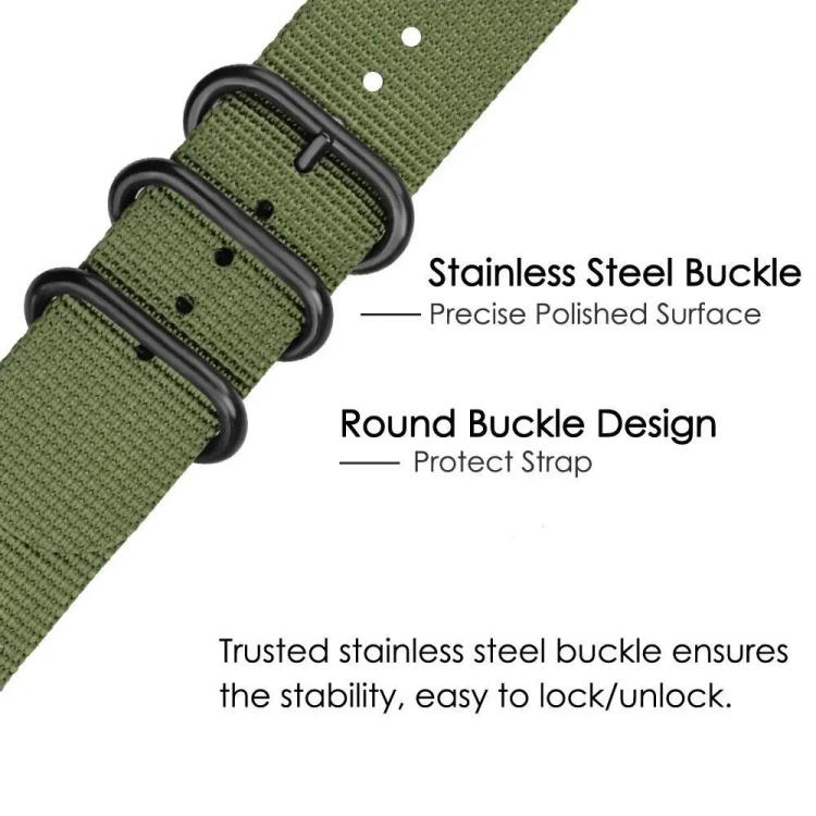 Ring‑Buckle Nylon‑Canvas Watch‑Band,Adjustable Replacement Wrist‑Strap Compatible‑With Garmin Venu X1 Smart Watch