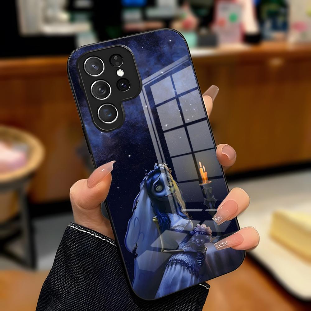 

Чехол для телефона Tim Burton C-Corpse Bride для Samsung S26 S25 Plus S20 S20 Plus S22 Ultra S23 FE S21 Plus S21 Ultra Стеклянная крышка Samsung S24 Ultra
