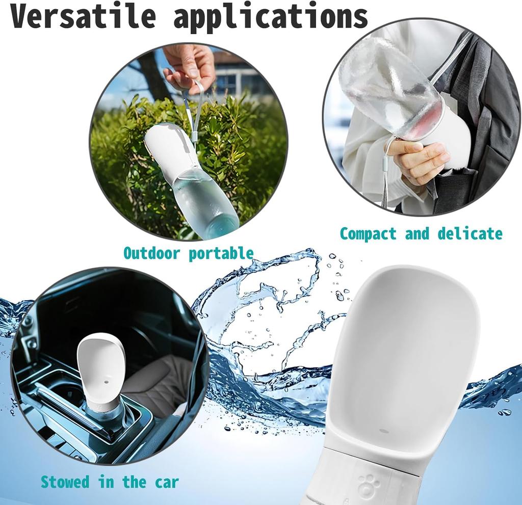 500ml Big Dog Water Bottle Portable Drinking Bowl for Small Medium Dogs Cat Travel Hiking Puppy Pet Water Dispenser Cup