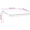 Auvent rétractable automatique orange et marron VIDAXL 3x2,5 m