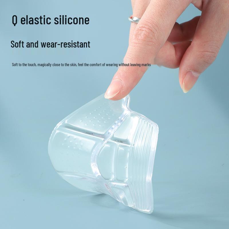 Damen Silikon Anti-Rutsch Komfort Fersenpolster - Abriebfest, Keine Beschädigung, Halbe Größe, Klebstofffrei