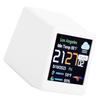 Smart Electronic Clock, Multifunctional Digital Display Weather Station with LCD Screen Temperature Calendar WiFi Auto Brightness 24-Hour Display