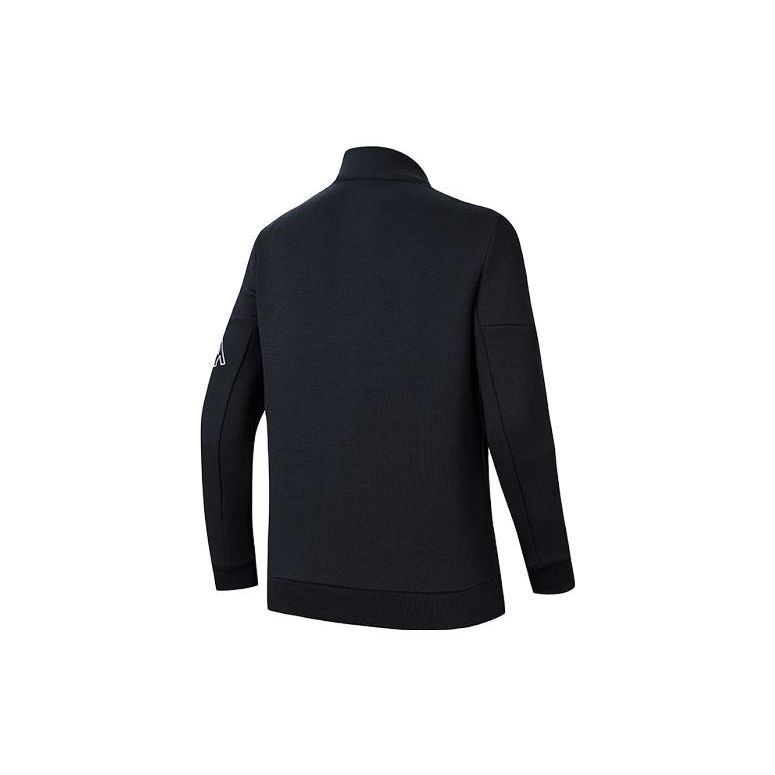 Anta Color Block Letter Zip Collar Jacket Women Jacket Basic-Black 162347709-3