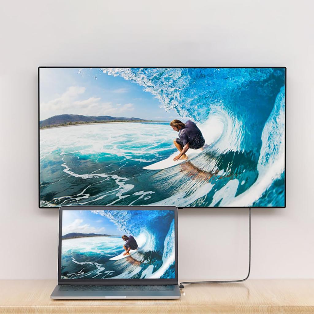 Luxxio zu Right 80Gbps Bidirektional 120Gbps Unidirektional USB Thunderbolt Nylonkabel USB-C USB-C Kabel, Winkel, 240W, Übertragung, 16K60Hz, E-Marker