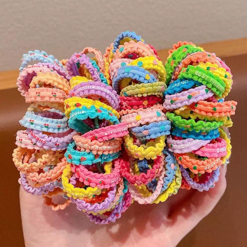 High Elastic Fairy Hair Tie - Gentle, Thick, Colored Rubber Band for Girls