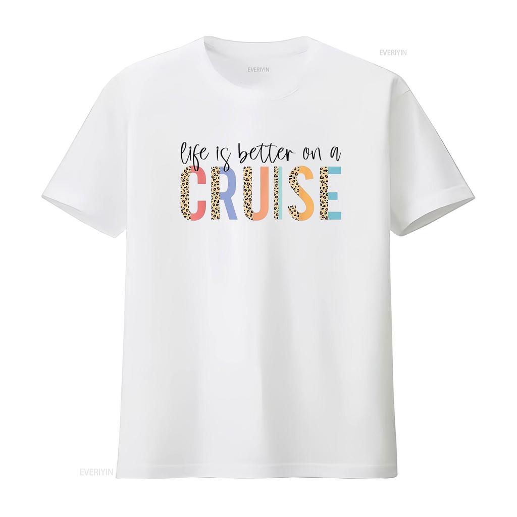 Life Is Better On A Cruise Family Matching T Shirt vintage Washed Versatile fashion Comfortable Unisex graphic streetwear