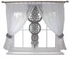 Modern living room curtain CATCH openwork 400x145 gray