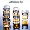 PINYU Square Glass Baijiu & Spirit Cups (Set of 6)
