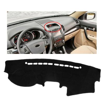 NO Audio Speaker Car Front Dashmat Dash Mat Dashboard Cover Carpet Pad Polyester Fit for Kia Sorento 2010 2011 2012 LHD Black