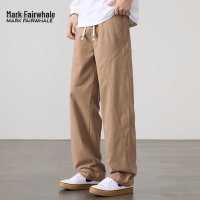 Mark Fairwhale Men's Loose Straight-Leg Cotton Workwear Jeans