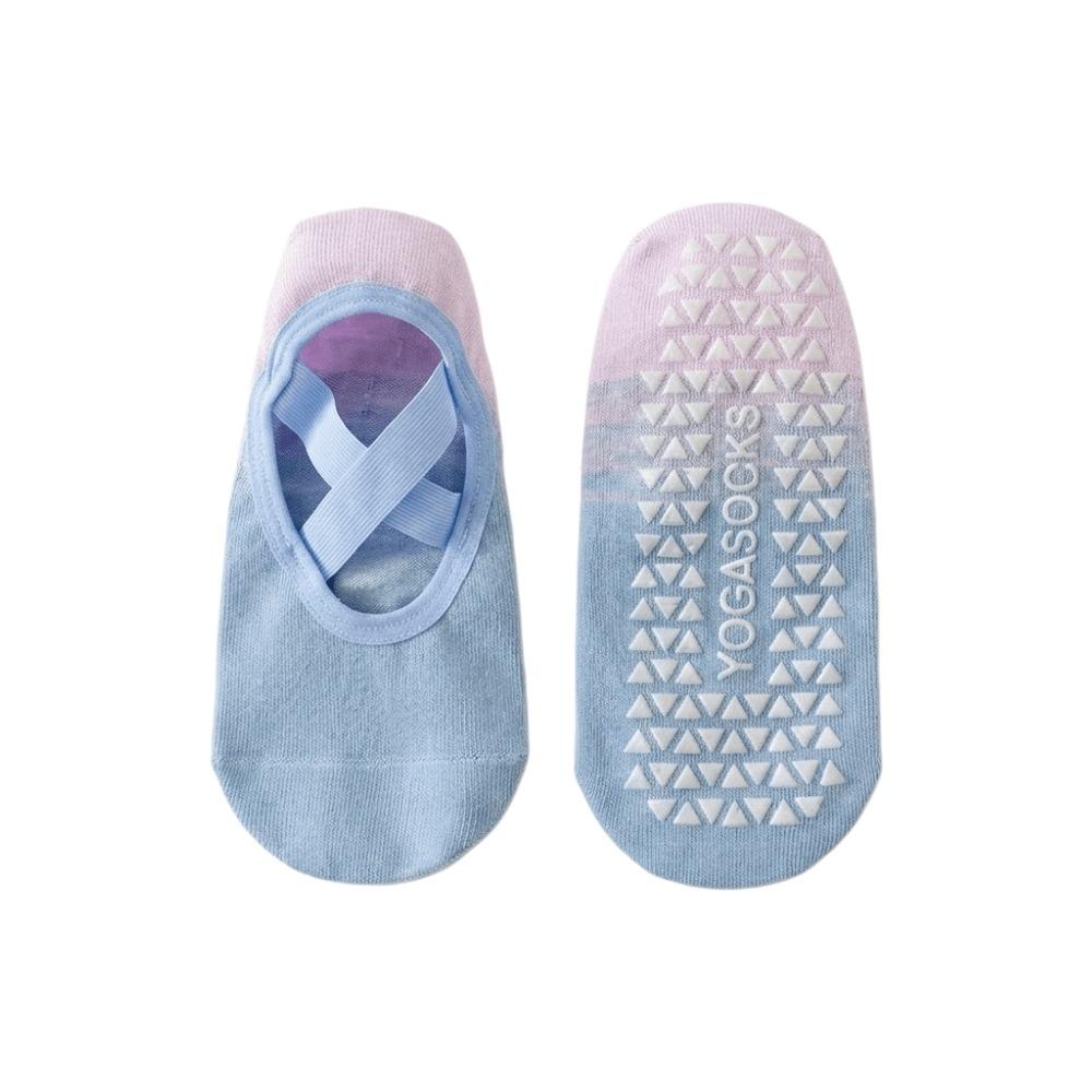 Breathable Fitness PilatesSocks Patchwork Floor Socks Sweet Gradient Silicone Yoga Socks  Women