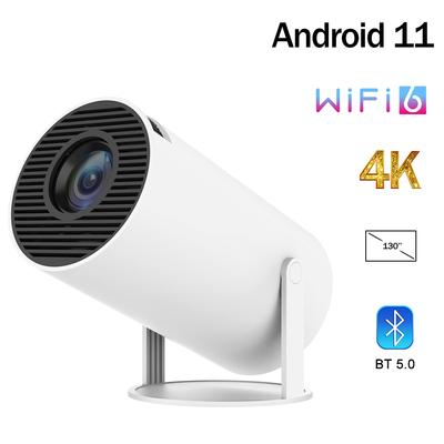 Projetor portátil inteligente Android Wifi6 1280 * 720P Full HD Office Home Theater Mini projetor de vídeo