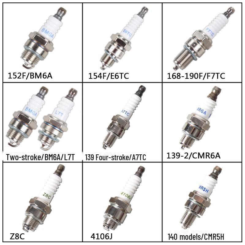 Bujii și duze 168F/190F pentru motoare de drujbă, generator și mașină de tuns iarba