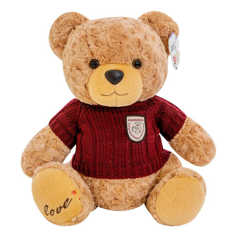 Sweater Teddy Bear Doll Plush Toy Bear Doll Doll Doll Pillow Birthday Gift for Girlfriend Valentine's Day