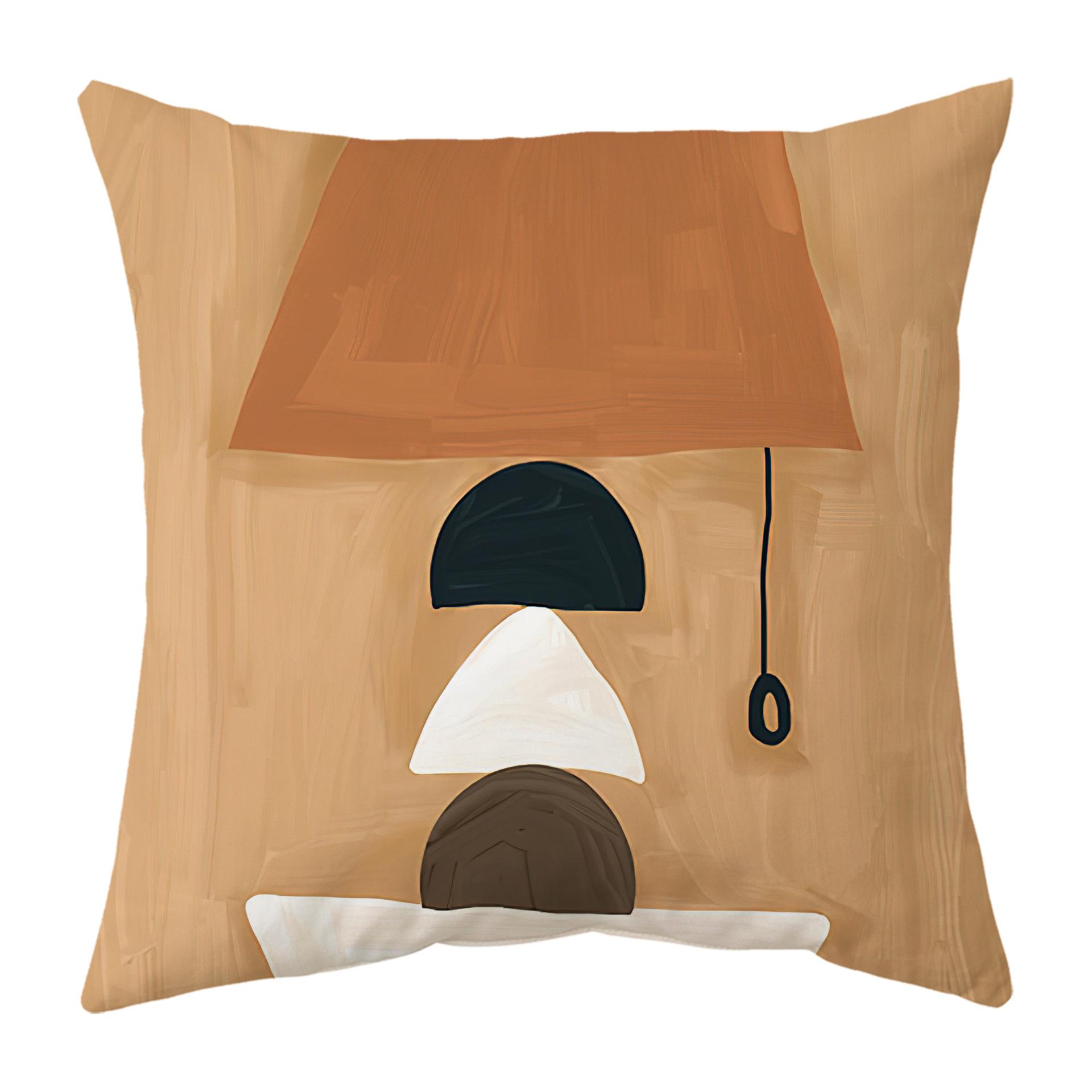 

Watercolor Pillow Oil Painting Geometric Pillow Cover Cushion Cover Car Cushion Sofa Cushion Nordic 45 * 45Cm (collection priority delivery)