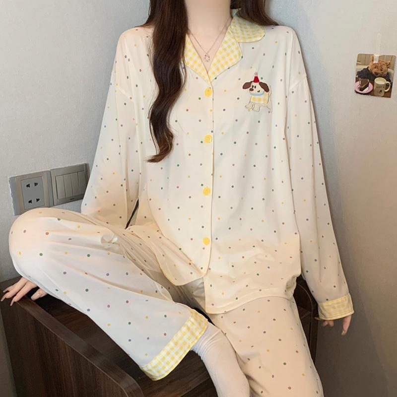 Women's Pajamas Set Pajamas 2-piece Set Airy Soft Casual Printed Pajamas