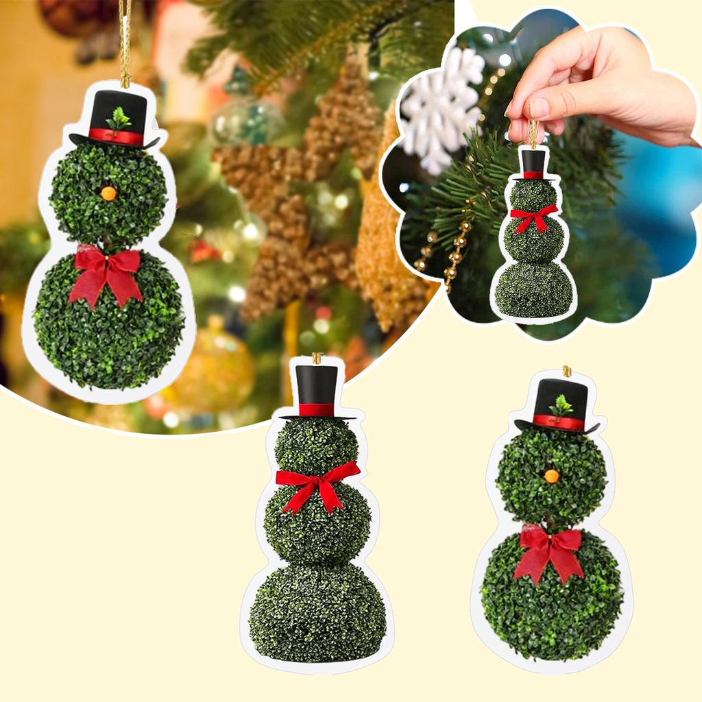 Snowman Shaped Acrylic Pendant