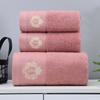 Set Of 3 Cotton Bathroom Towels Sets 2Pcs Hand Face Towel 35X75Cm And 1Pcs Big Bath Towels 70X140Cm Washcloths Gift Towels 