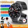 New 1000mAh battery Smart Watch 1.70" HD  Screen Flashlight GPS track Heart Rate BT Call Compass Smartwatch for Men