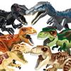 Jurassic Dinosaur World Brutal Raptor T-Rex Triceratops Indominus Rex Model Building Blocks Dino Velociraptor Figure Bricks Toys