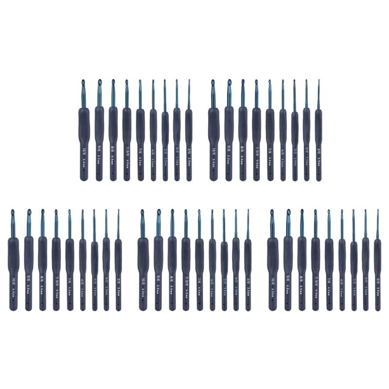 

5 Set Knitting Needle Crochet Hook Set 2.0mm-6.0mm Easy to Use Crochet Needle for Crocheting Knitting for Handicrafts