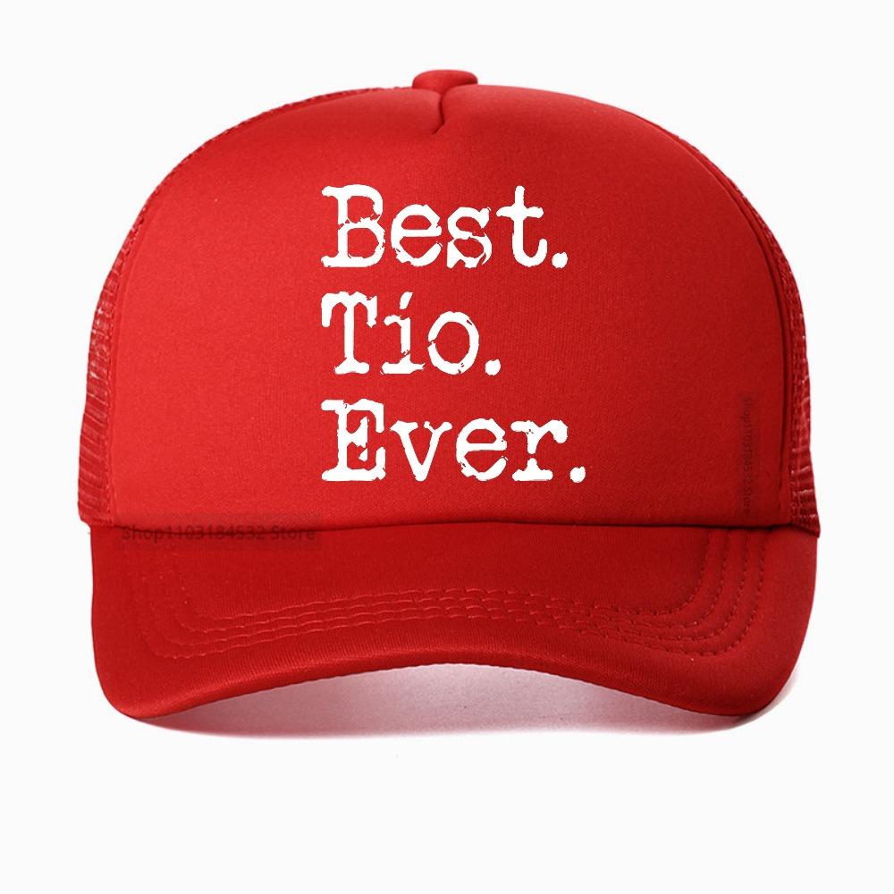 Funny Best Tio Ever Uncle Gift From Niece Nephew baseball cap Summer Style Graphic Streetwear mesh hat adjustable trucker hats