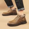Fashion Outdoor Autumn Winter Men’s Ankle Boots Comfort Walk Sneakers Daily Commute Casual Shoes Fashion Genuine Leather Cowhide Boots