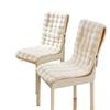 Plush Non-Slip Backrest Seat Cushion for Chairs - Winter Living Room or Office Use