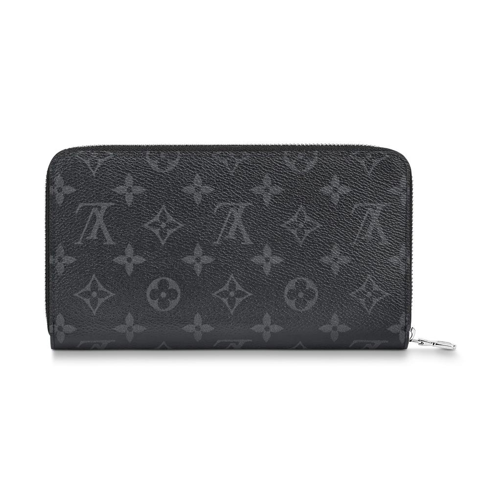 Louis Vuitton Zippy Organizer Black Monogram Eclipse Canvas Men Wallets M82081