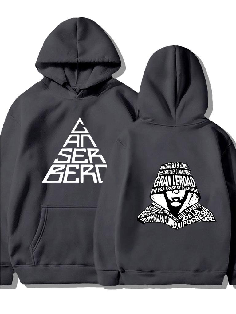 1. Men's Casual Hoodie Long Sleeve Pullover Hooded Sweatshirt with Graphic Print, Streetwear Loose Fit Hoodies for Daily Wear