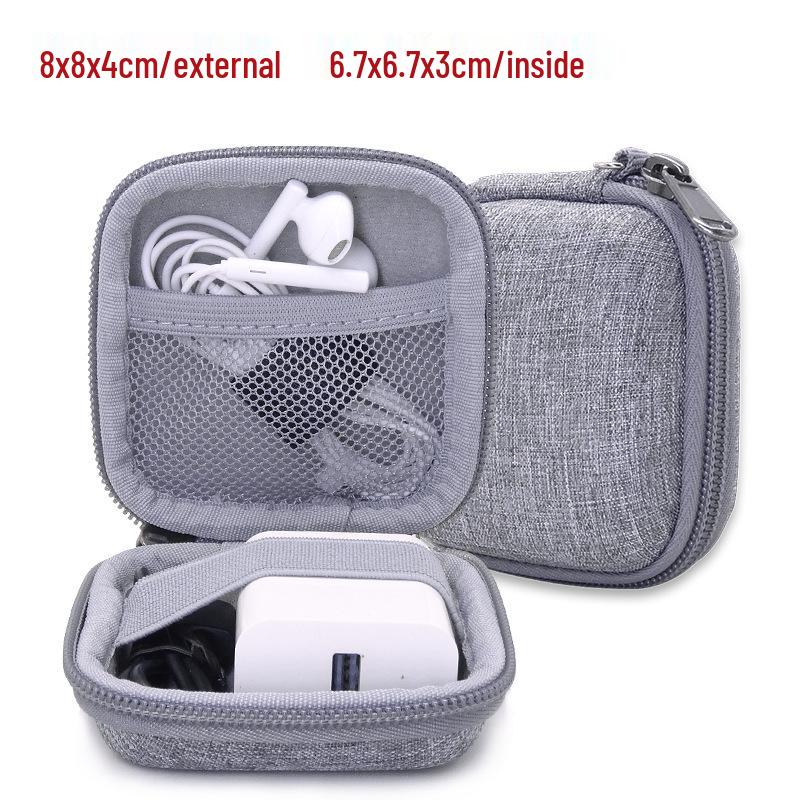 In-Stock EVA Hard Shell Laptop Power Bank & Earphone Case with USB Drive Storage