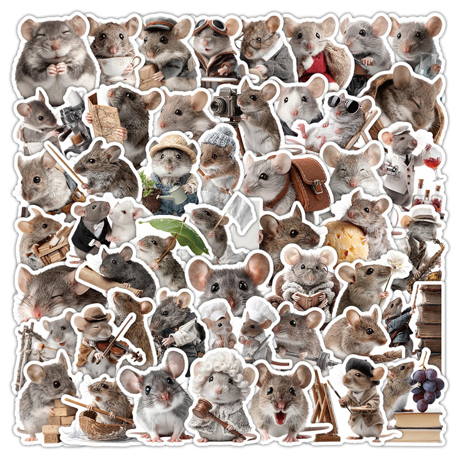 

50pc Chinese Stickers Cartoon New Year Stationery Box Stickers One Size