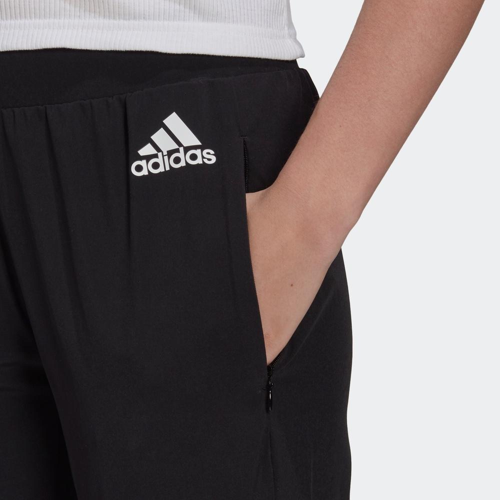 Adidas Womens Slim Fit Training Jogger Pants Women Bottoms Black GV5172