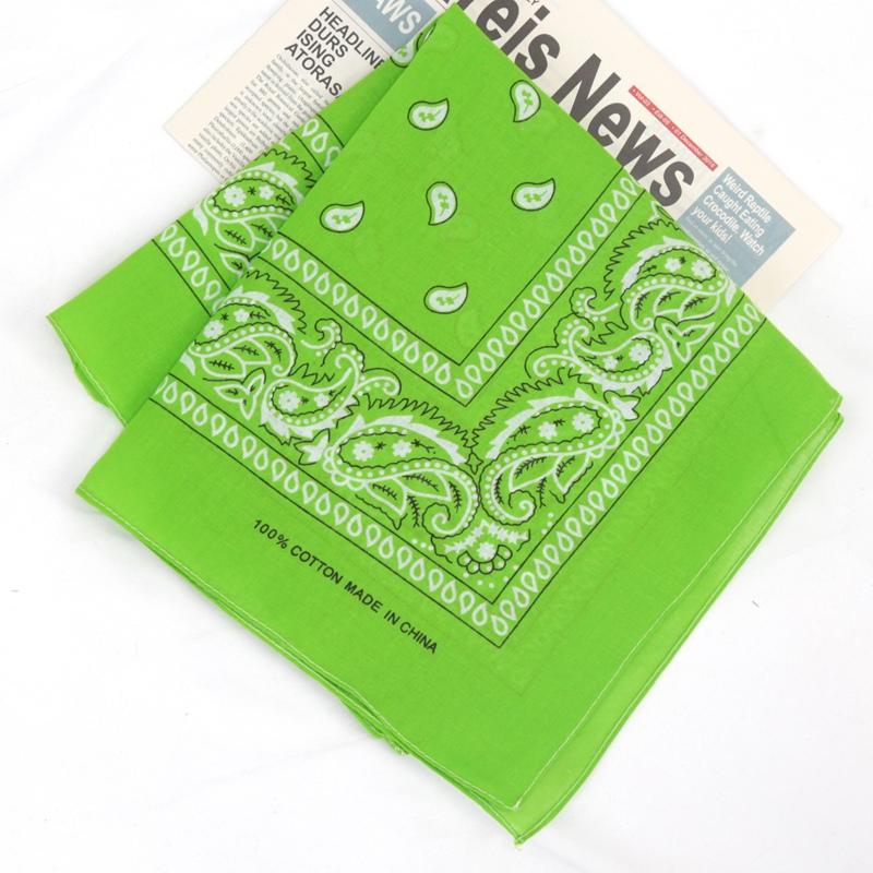 Unisex Cotton Bandana Kerchief Hip Hop Black Hair Band Neck Scarf Sports Headwear Wrist Wraps Head Square Scarves Handkerchief