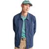 Timberland Camisa de Manga Larga a Rayas de Color Sólido de Moda con Bolsillo de Botones Sencillos para Hombre Camisas Índigo Profundo A61V5-288