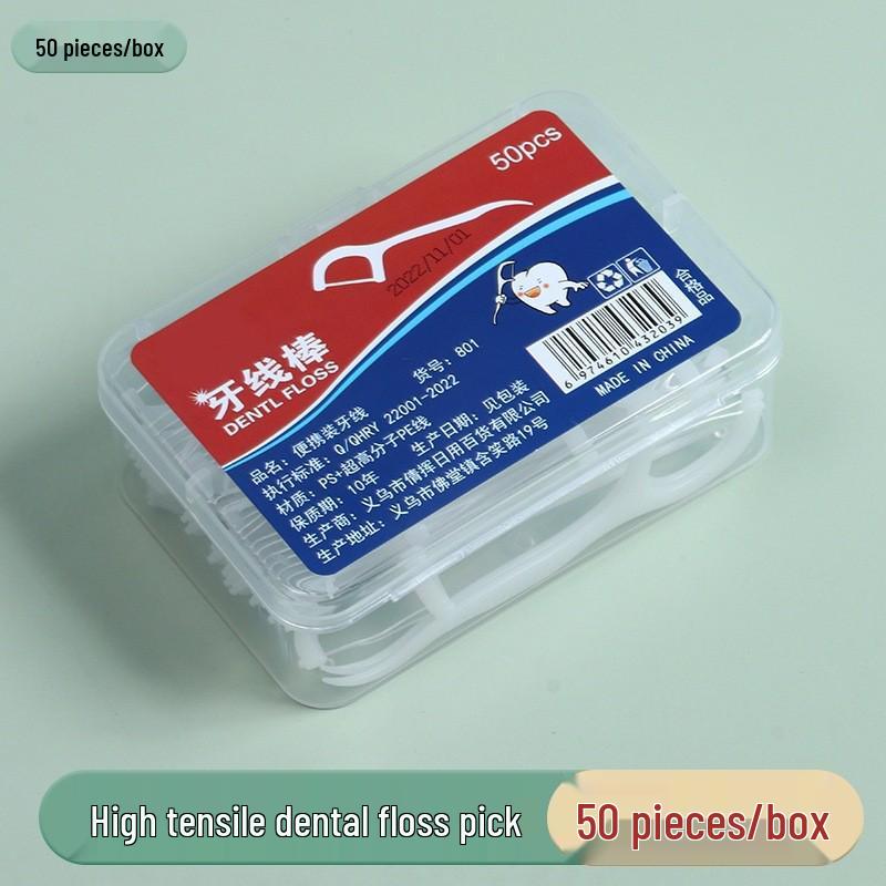 Double-Line Mint Dental Floss Family Pack: Portable, Multi-Functional Oral Cleaning Floss