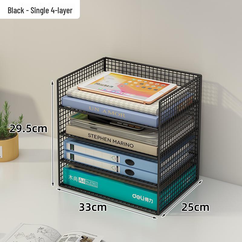 Multi-layer Desktop File & Bookshelf Organizer