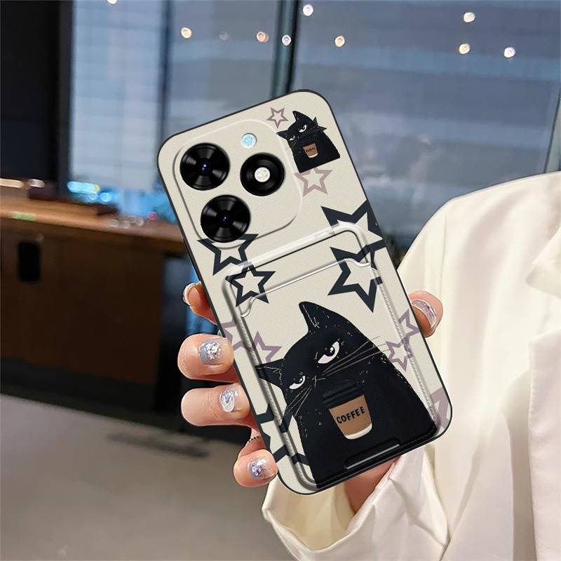 

Чехол-книжка Полная защита Чехол для телефона Для Tecno Spark Go 2024/Spark20C/BG6/POP8 Граффити Водонепроницаемый Силиконовый Противоударный ТПУ Tecno Spark Go 2024/Spark