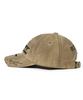 Bieseulaebis 3D Embroidery Dirty Washed Cotton Cap Beige
