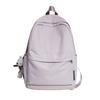 School bag female 2025 Korean version couple new large-capacity solid color versatile shoulder back trendy bag primary school students junior high sc