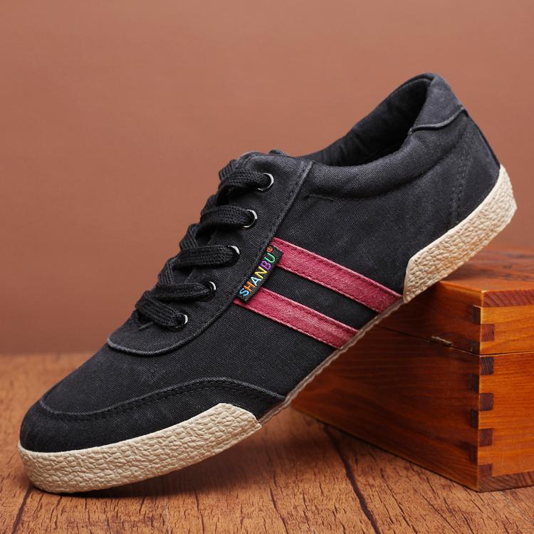 Round Toe High Quality Mens Canvas Shoes Flat Solid Summer Male Casual Shoes Lace Up Breathable Male Flat Casual Sneakers