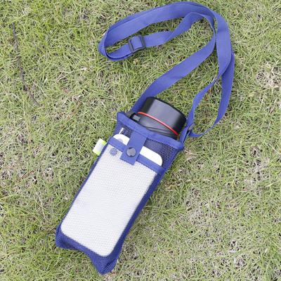 Sac de bouteille d'eau avec sangle, porte-bouteille d'eau en maille, sac à bandoulière réglable, porte-bouteille d'eau pour la marche, le sport, la randonnée, le camping