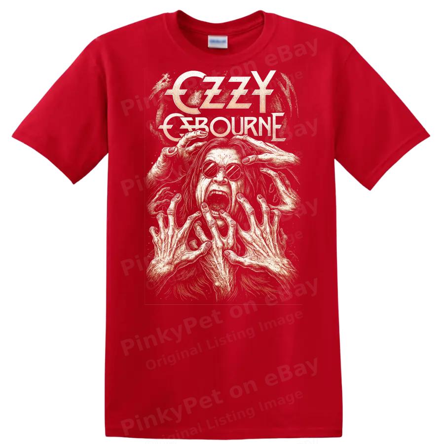 Ozzy Osbourne Retro Rock Heavy Metal Album Cover Art T Shirt Graphic Tee