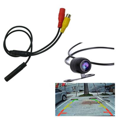 Câmera de Ré de Backup para Carro Conector Macho para Fêmea de 4 Pinos Adaptador de Sinal de Alimentação Fio RCA CVBS Chicote 1PC