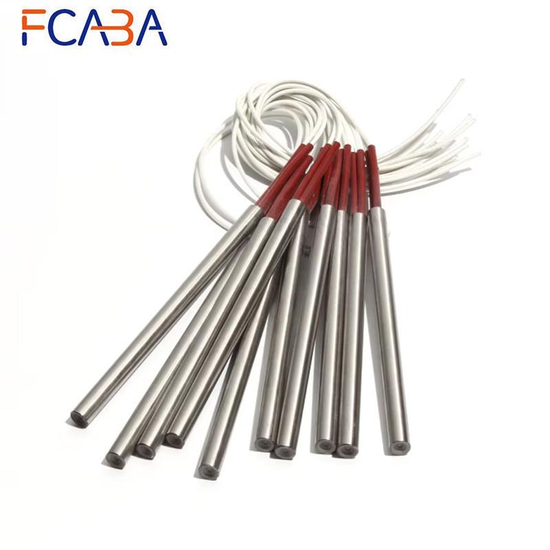 5PCS 12mm Diameter 190~220mm 110/220/380V Single-End Heating Tube 304SUS Cylindrical Cartridge Heater 710W/730W/750W/790W/820W