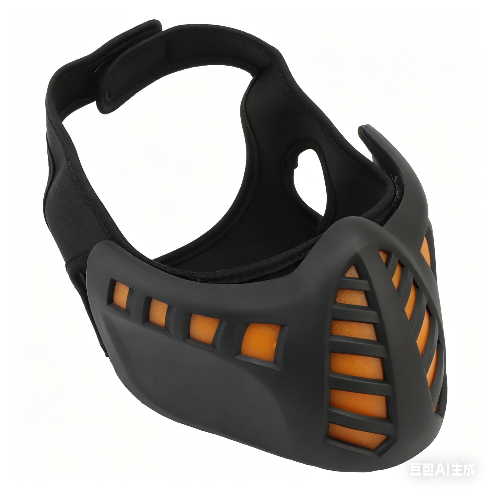 Cyberpunk LED Mask Halloween Carnival Realistic CS Mask Free size чёрный