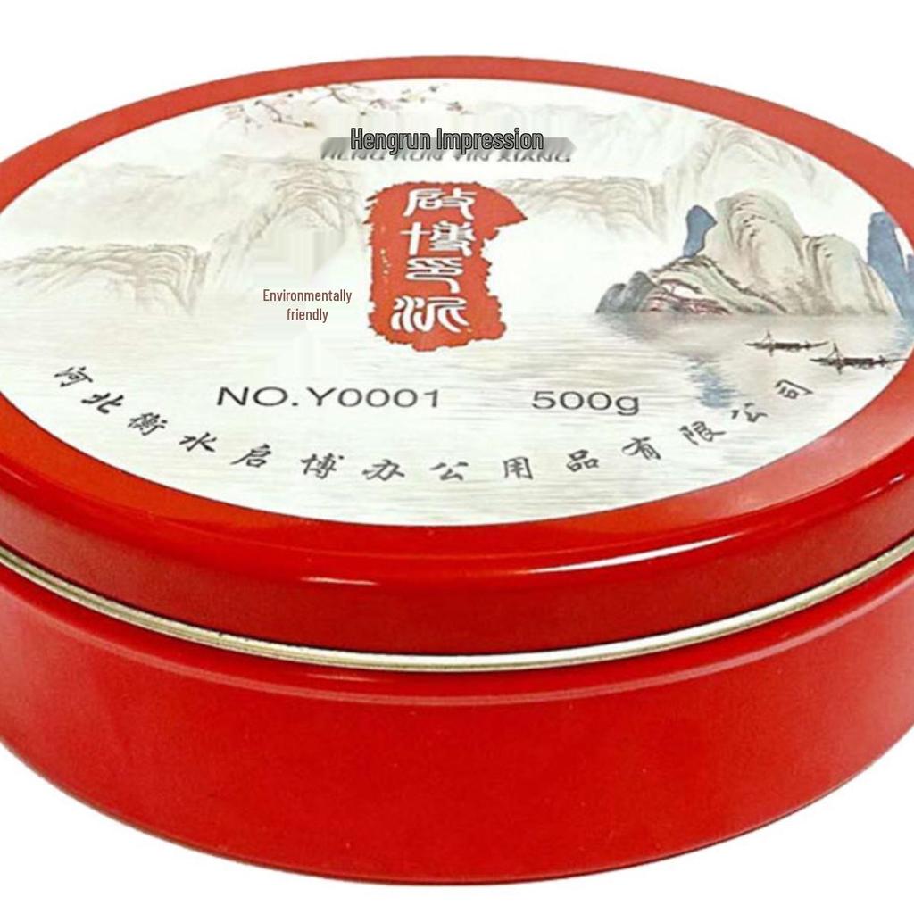 Free Shipping: 10 Red Portable Mini Inkpads for Fingerprint & Finance Use, 10g Each