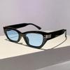 Small Frame Cat Eye Sunglasses ladies For Men Luxury  Designer Sun Glasses Vintage Punk Rivet Popular Hip Hop Eyeglasses