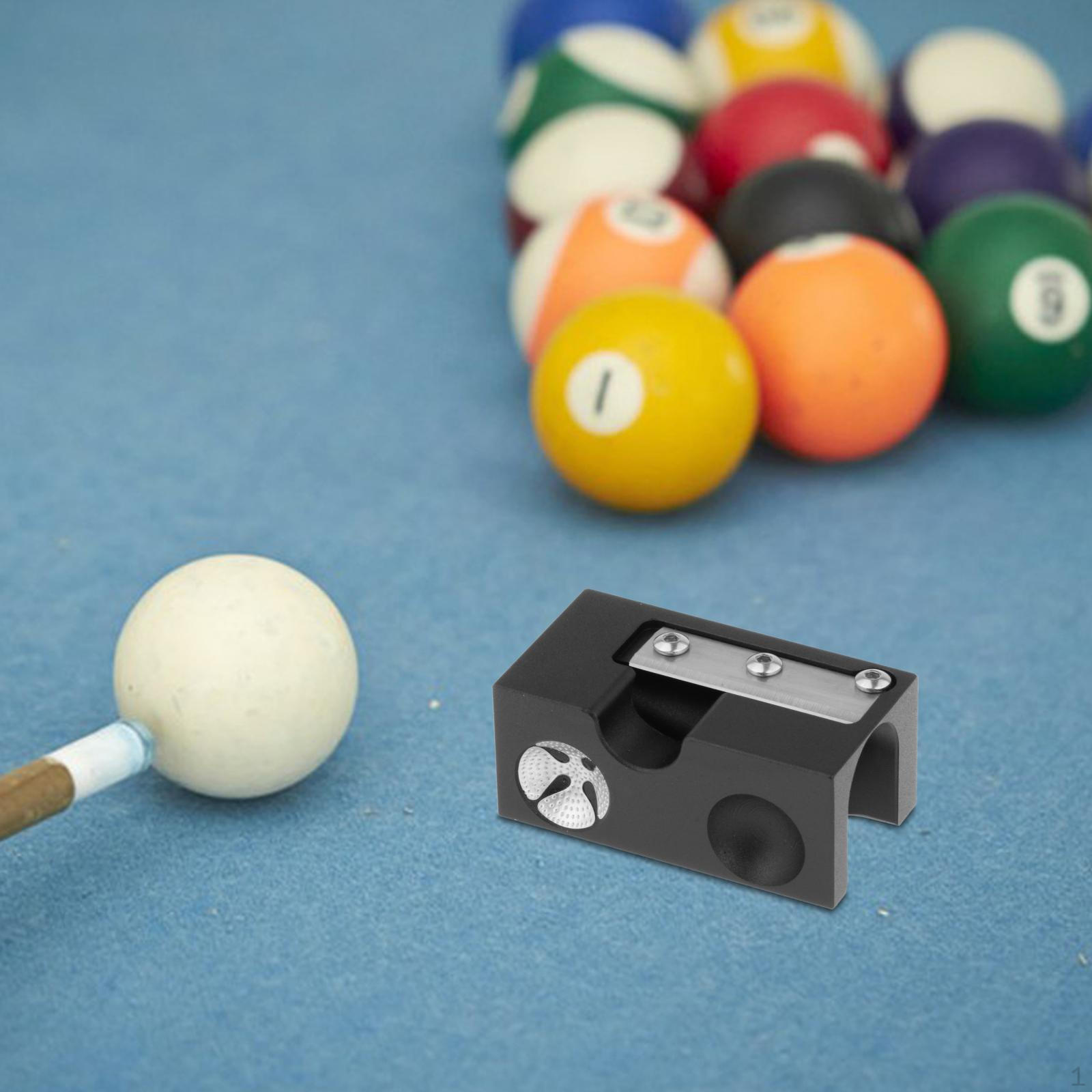 

8 in 1 Billiard Tip Pool Cue , Repair Equipment, Lightweight Portable ,Practical Polisher Black